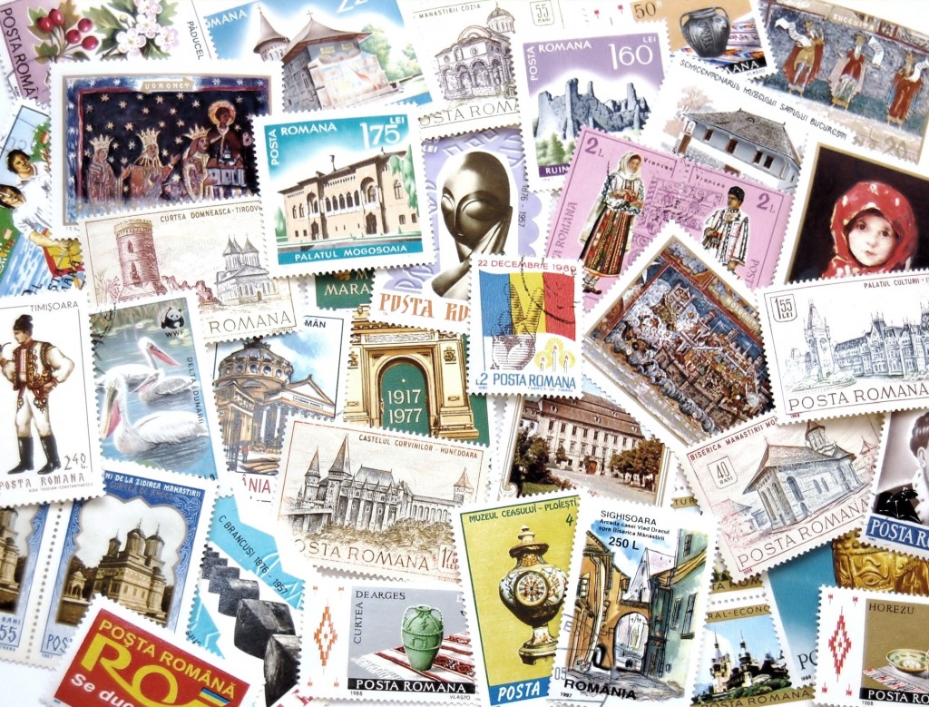 Румынские почтовые марки jigsaw puzzle in Пазл дня puzzles on TheJigsawPuzzles.com