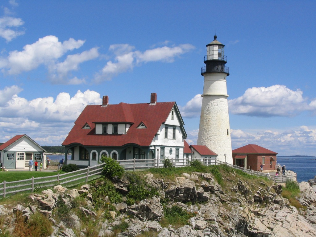 Phare Portland jigsaw puzzle in Magnifiques vues puzzles on TheJigsawPuzzles.com