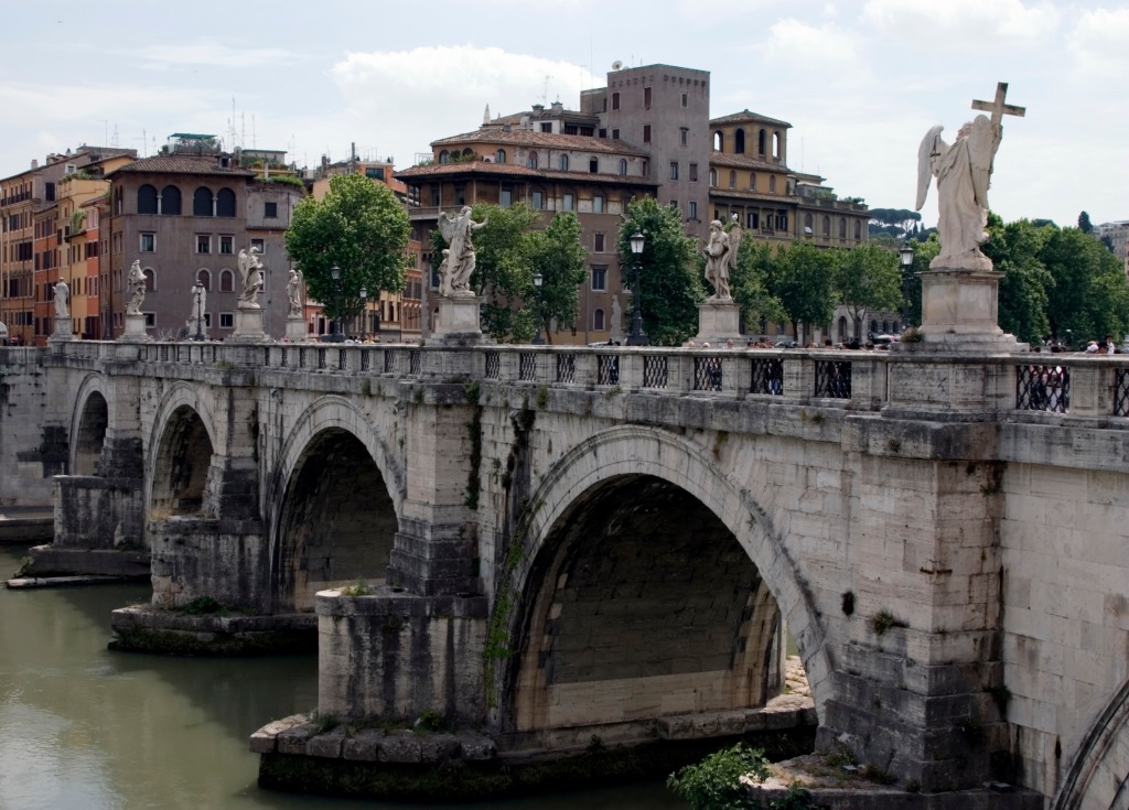 Ponte Sant'Angelo, Rome jigsaw puzzle in Bridges puzzles on TheJigsawPuzzles.com