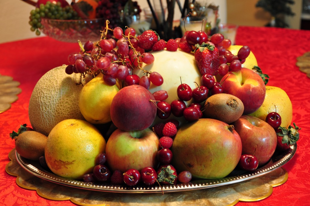 Fruitful New Year jigsaw puzzle in Fruits & Veggies puzzles on TheJigsawPuzzles.com