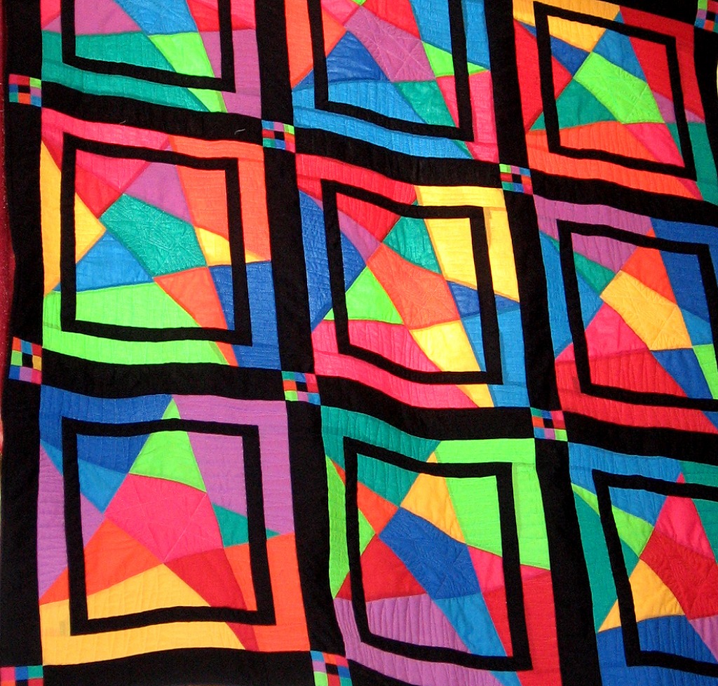 Quilt as Curtain jigsaw puzzle in Handmade puzzles on TheJigsawPuzzles.com