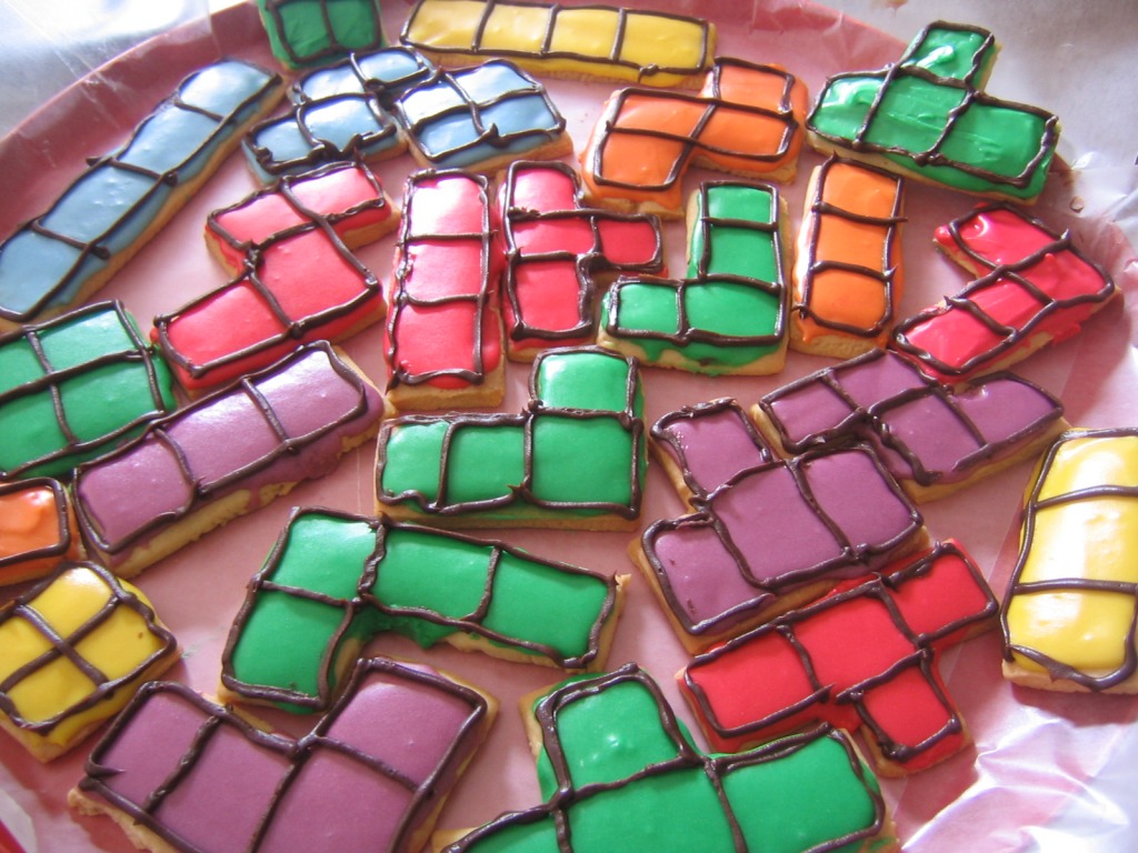 Tetris Cookies jigsaw puzzle in Food & Bakery puzzles on TheJigsawPuzzles.com