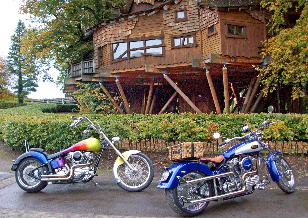 Hairy Bikers at the Treehouse jigsaw puzzle in Cars & Bikes puzzles on TheJigsawPuzzles.com