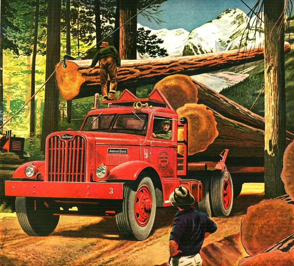 1945 Autocar Diesel jigsaw puzzle in Cars & Bikes puzzles on TheJigsawPuzzles.com