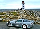 Corvette at Lighthouse