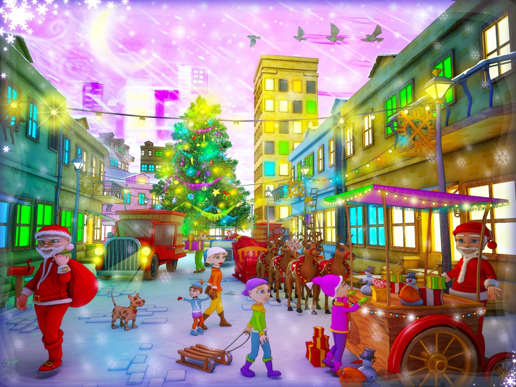Weihnachten ist nah jigsaw puzzle in Weihnachten & Neujahr puzzles on TheJigsawPuzzles.com