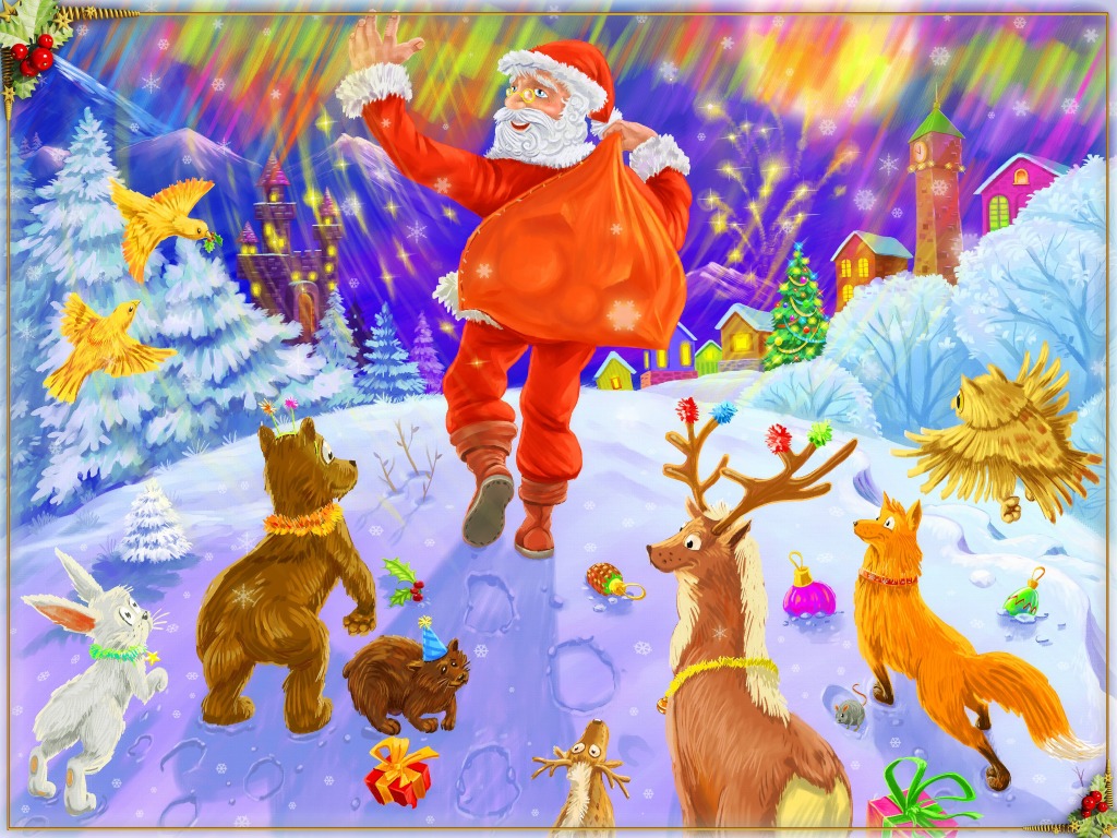 Weihnachten kommt jigsaw puzzle in Puzzle des Tages puzzles on TheJigsawPuzzles.com