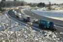 Icy Roads Slow Traffic