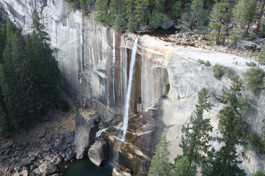 Vernal Falls from a Height jigsaw puzzle in Waterfalls puzzles on TheJigsawPuzzles.com